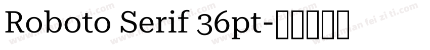 Roboto Serif 36pt字体转换